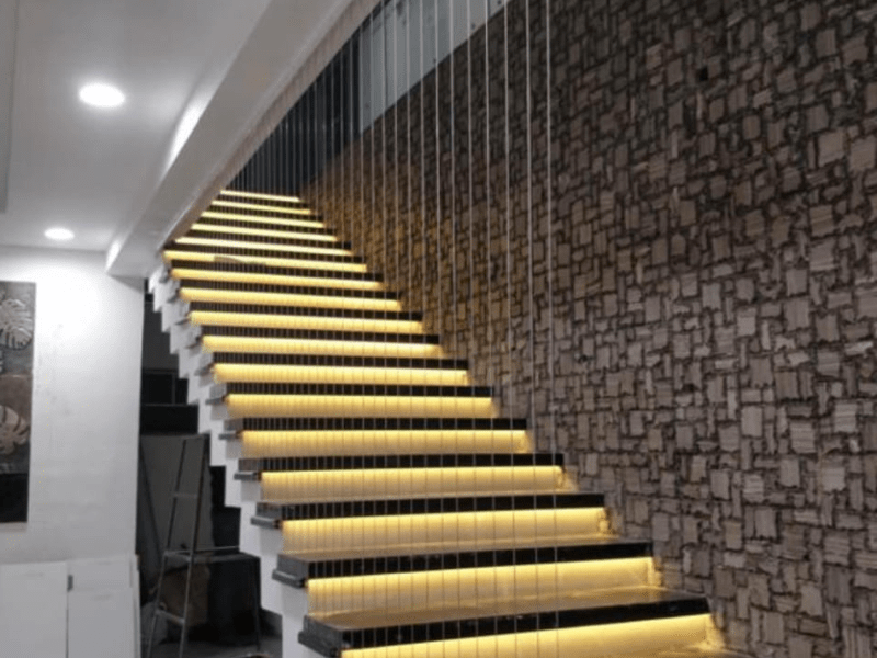 Invisible Grill for Staircase